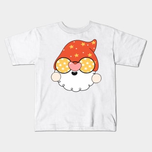 summer Retro vintage Groovy Gnome with cute funny and cheerful character that is going to have the smiles on your face. Kids T-Shirt